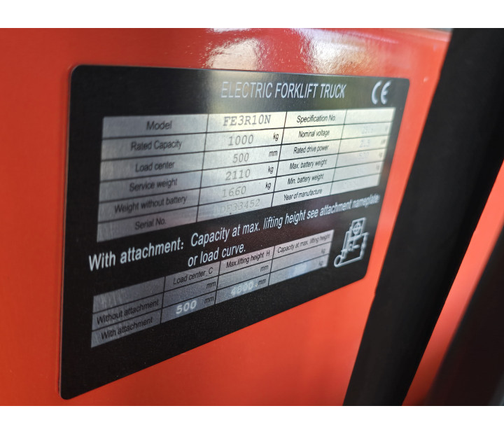 Montacargas Electrico Noblelift FE3R10N