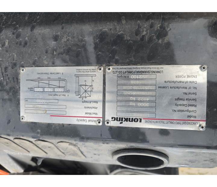 Montacargas Lonking LG30GLT de 6 metros