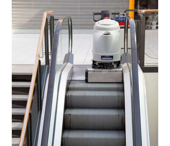 Limpia escaleras y pasillos rodantes electricos MACH EC520
